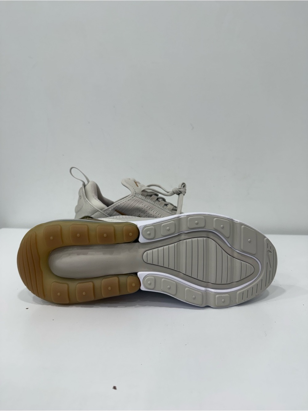 Nike Women's Air Max 270 Sneakers in Beige and Olive - Picture 6 of 6
